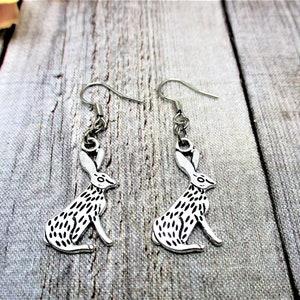 Bunny Earrings Rabbit Earrings Animal Earrings Birthday Gifts For Her Bunny Jewlery Rabbit Jewelry