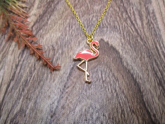 Rose Gold Plated Flamingo Necklace | Lily Charmed