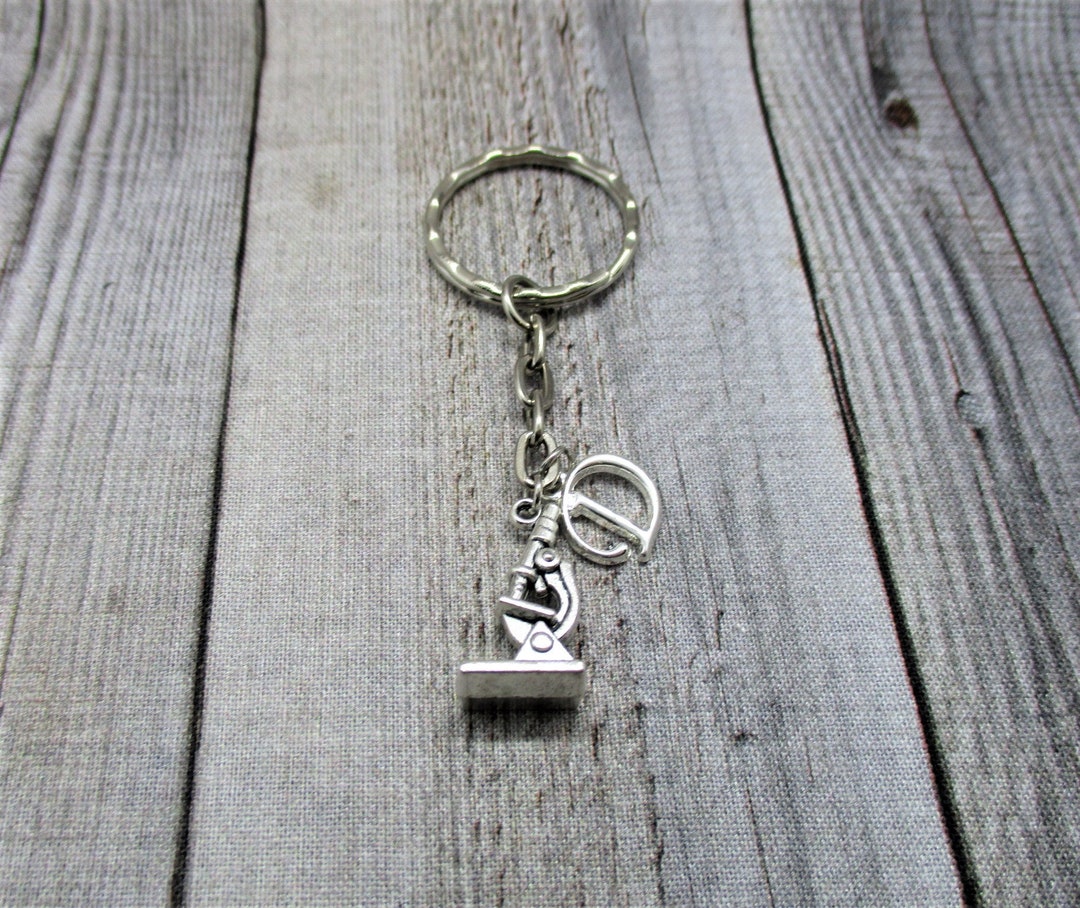 Microscope Keychain Personalized Gifts for Lab Partner Him / Her STEM ...