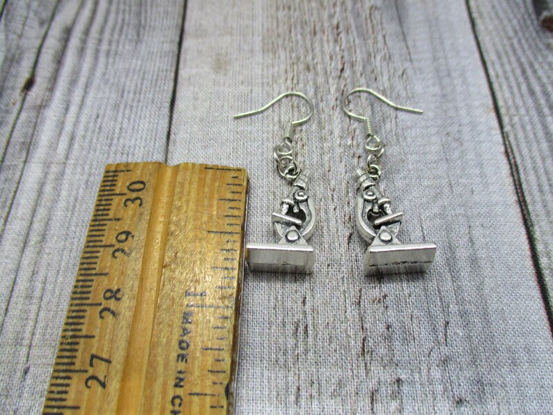 Microscope Earrings Science Earrings STEM Earrings Biology Earrings ...