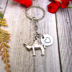 Llavero camello Llavero zoológico Llavero personalizado Llavero inicial Llavero animal Regalos para ella / él