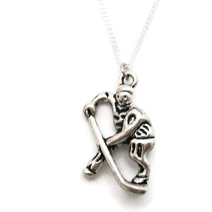 Hockey Player Necklace, Team Gift Ideas, Hockey Player Gift