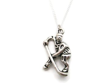 Hockey Player Necklace, Team Gift Ideas, Hockey Player Gift