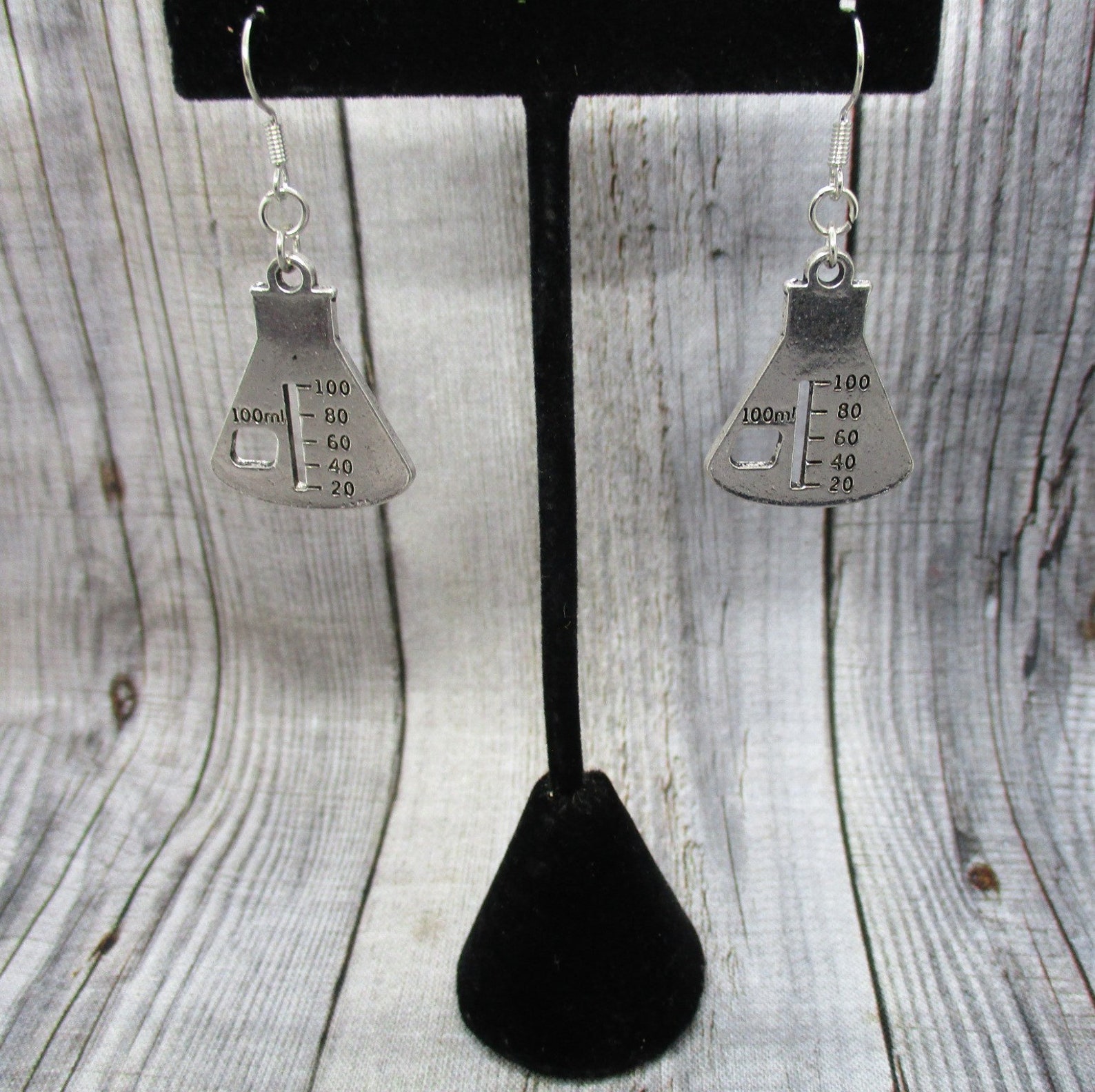 Chemistry Earrings Science Earrings Beaker Earrings Flask Etsy