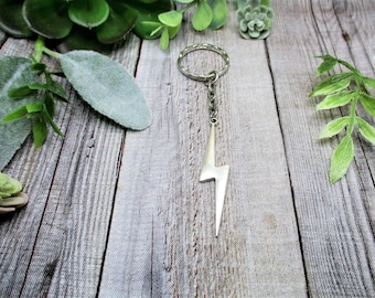 Large Lightning Bolt Keychain Gifts For Her / Him Lightning Keychain