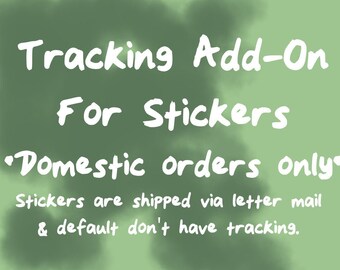 Tracking Add-On: Domestic Shipping