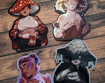 Mushroom Girls - Vinyl Stickers