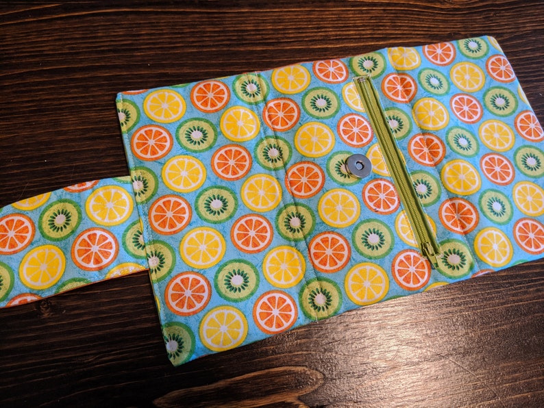Fruity Tri-Fold Fabric Wallet