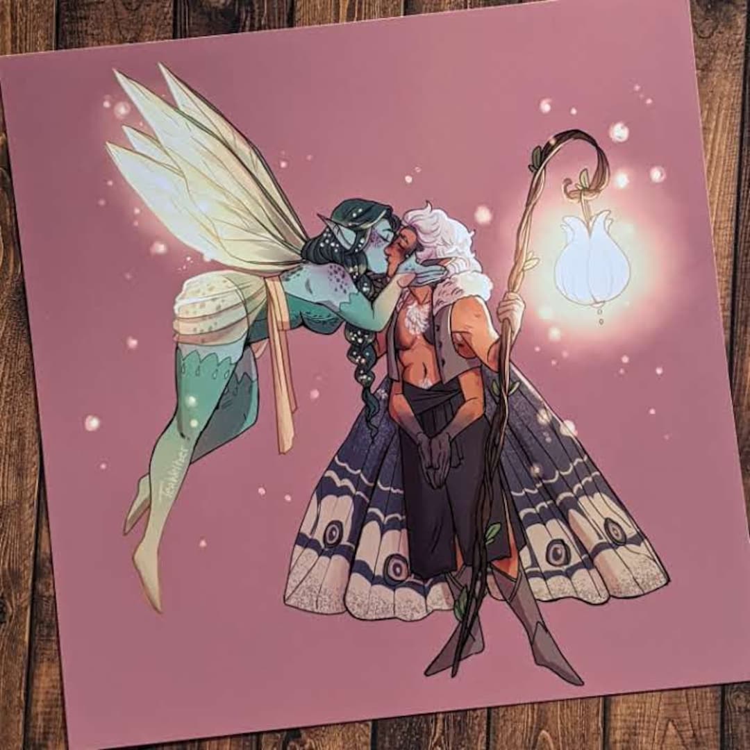 Fairy Kiss 7x7 Print - Etsy