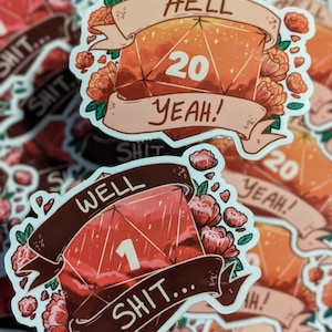Dnd Well Shit.../Hell Yeah! Stickers