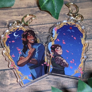 Big Moon Little Moon - CR BH 3 inch Double Sided Acrylic Charm