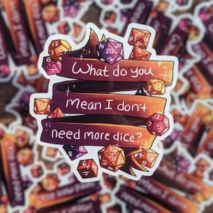 DnD Dice Vinyl Sticker