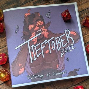 Tieftober: Tiefling Drawtober 2022 Zine