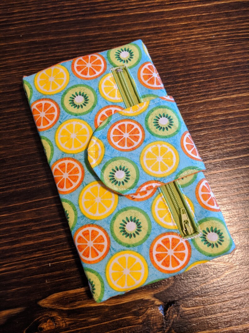 Fruity Tri-Fold Fabric Wallet
