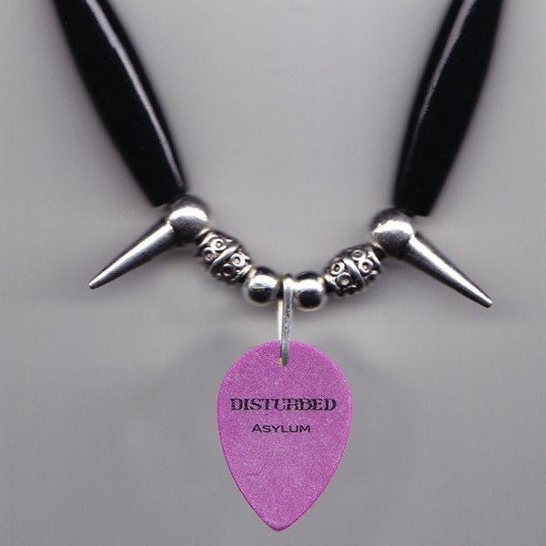 Disturbed Dan Donegan Signature Guitar Pick Necklace - 2010 Asylum Tour