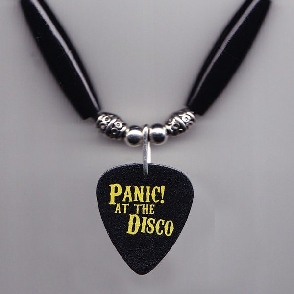 Panic! At The Disco Black Guitar Pick Necklace