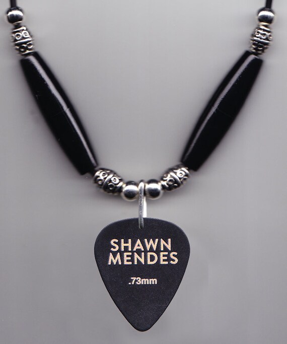 Shawn Mendes Signature Rose Guitar Pick Necklace 2019 Shawn Etsy