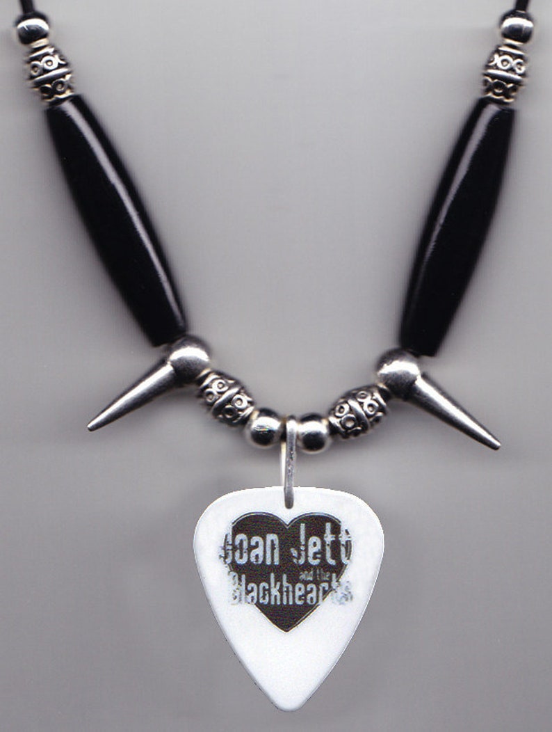 Joan Jett and the Blackhearts Guitar Pick Necklace - Etsy