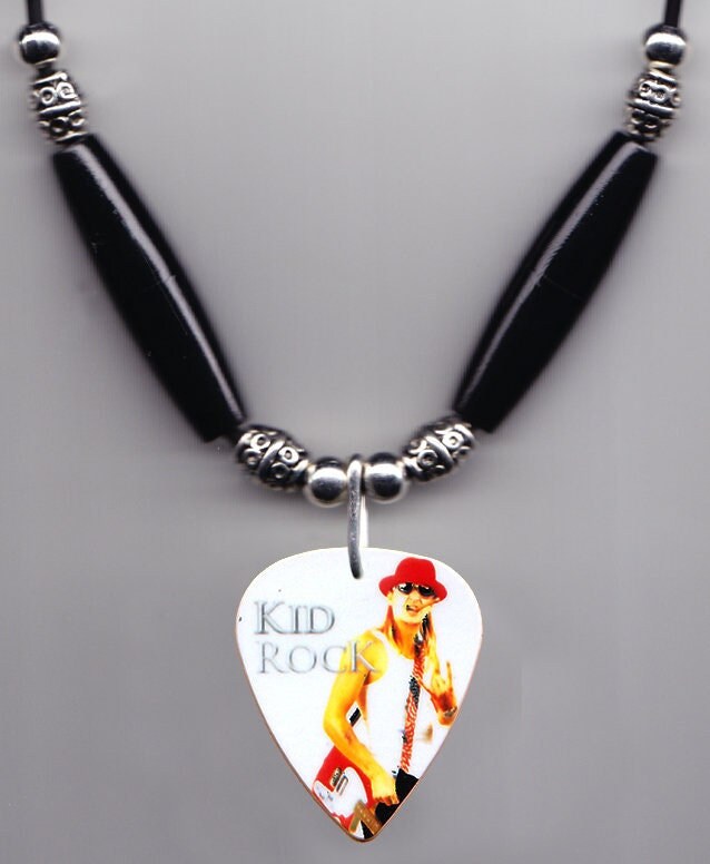 Kid Rock Photo Guitar Pick Necklace Etsy