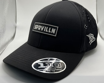 Supervillain Premium Hat | SPRVILLN pvc mesh back soft baseball hat