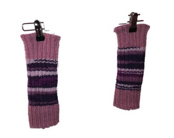 Multicolored handknitted legwarmers