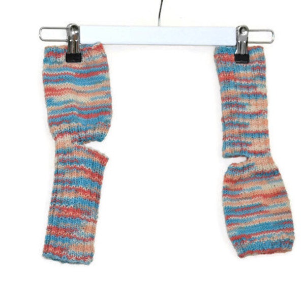 Yoga socks multicolored (toeless and healless, 38/39, US 7.5-8.5)