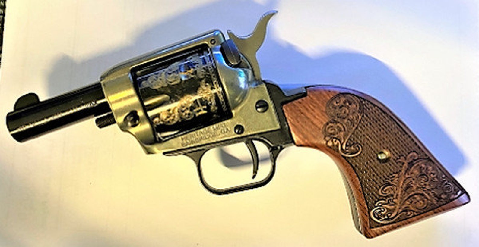 Heritage Arms Rough Rider 6 and 9 Shot Grips Carved Rosewood Etsy