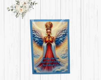 Sympathy cards, Condolence card, African American Sympathy Card, Thinking of you card, 5x7 Print Cards, African American Greeting Card