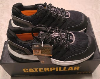 CAT 2.0 Women’s Sz 7W Composite Toe Work Shoe Astm Eh sr Black New