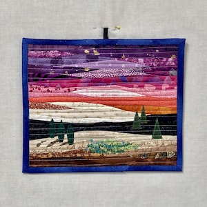 Small Wall Hanging Art Quilt Landscape
