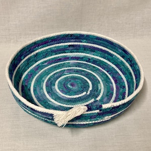 Cotton Fabric Round Rope Bowl Basket