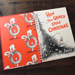 How the Grinch Stole Christmas Dr. Seuss Spiral Bound Book - Etsy