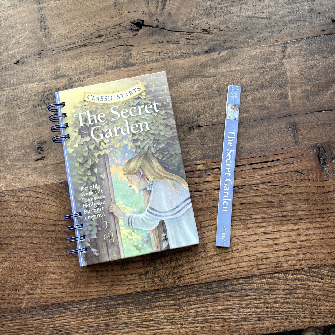 The Secret Garden Journal With Bookmark: Sketchbook Made From Upcycled ...