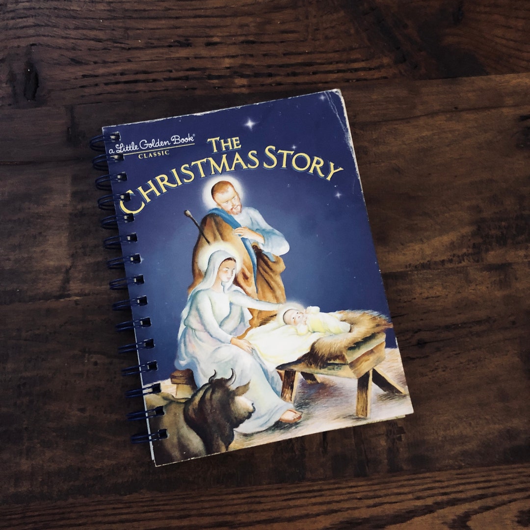 The Christmas Story Little Golden Book Spiral Bound Book Cover