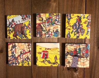 Where&#39;s Waldo Book Magnets Set of 6 -- Crusades