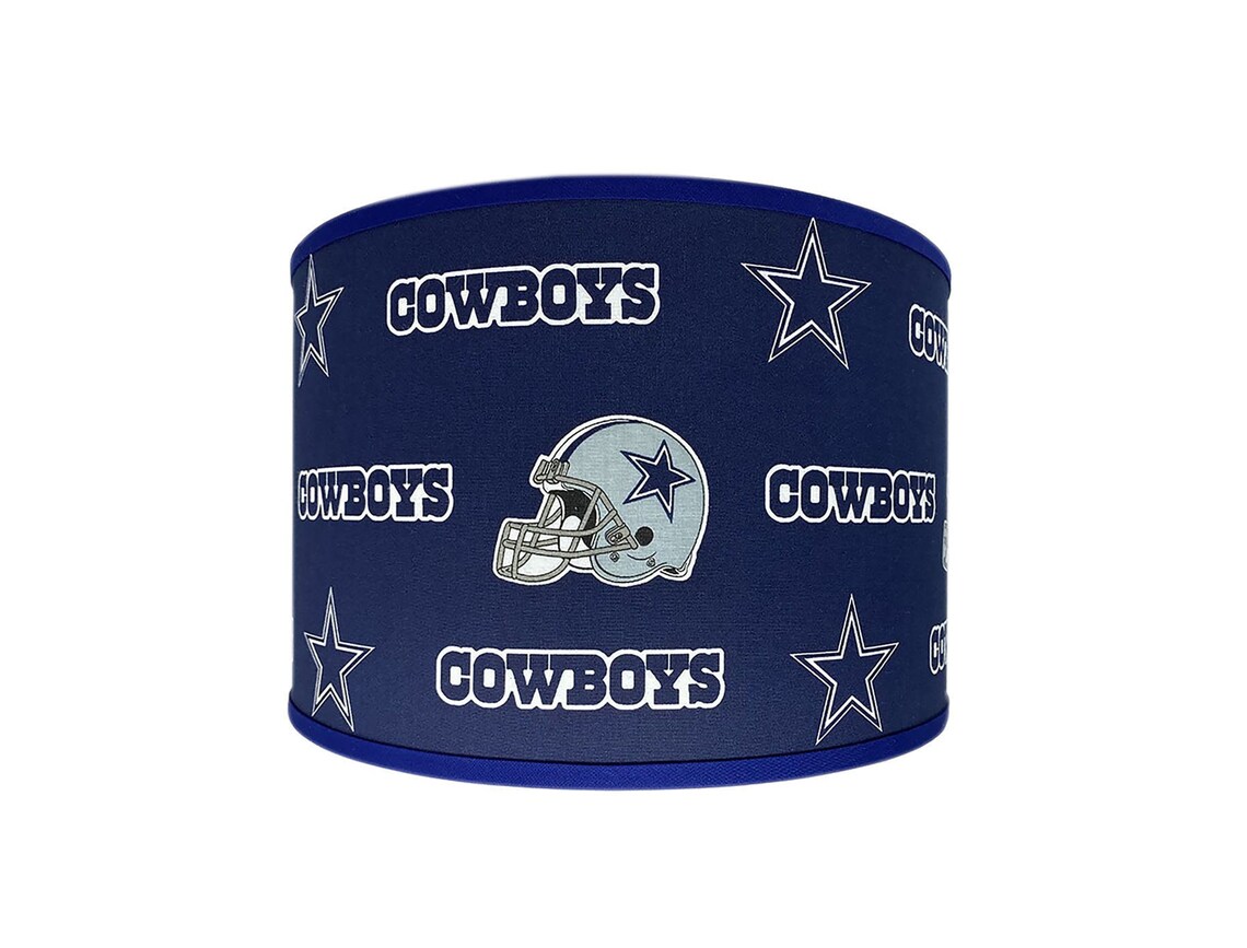NFL DALLAS COWBOYS Trendy Drum Lamp Shade Mancave / Fancave Etsy