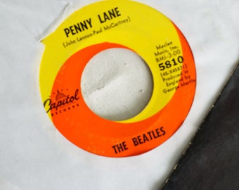 Vintage THE BEATLES 6 Records Collection, John Lennon-paul