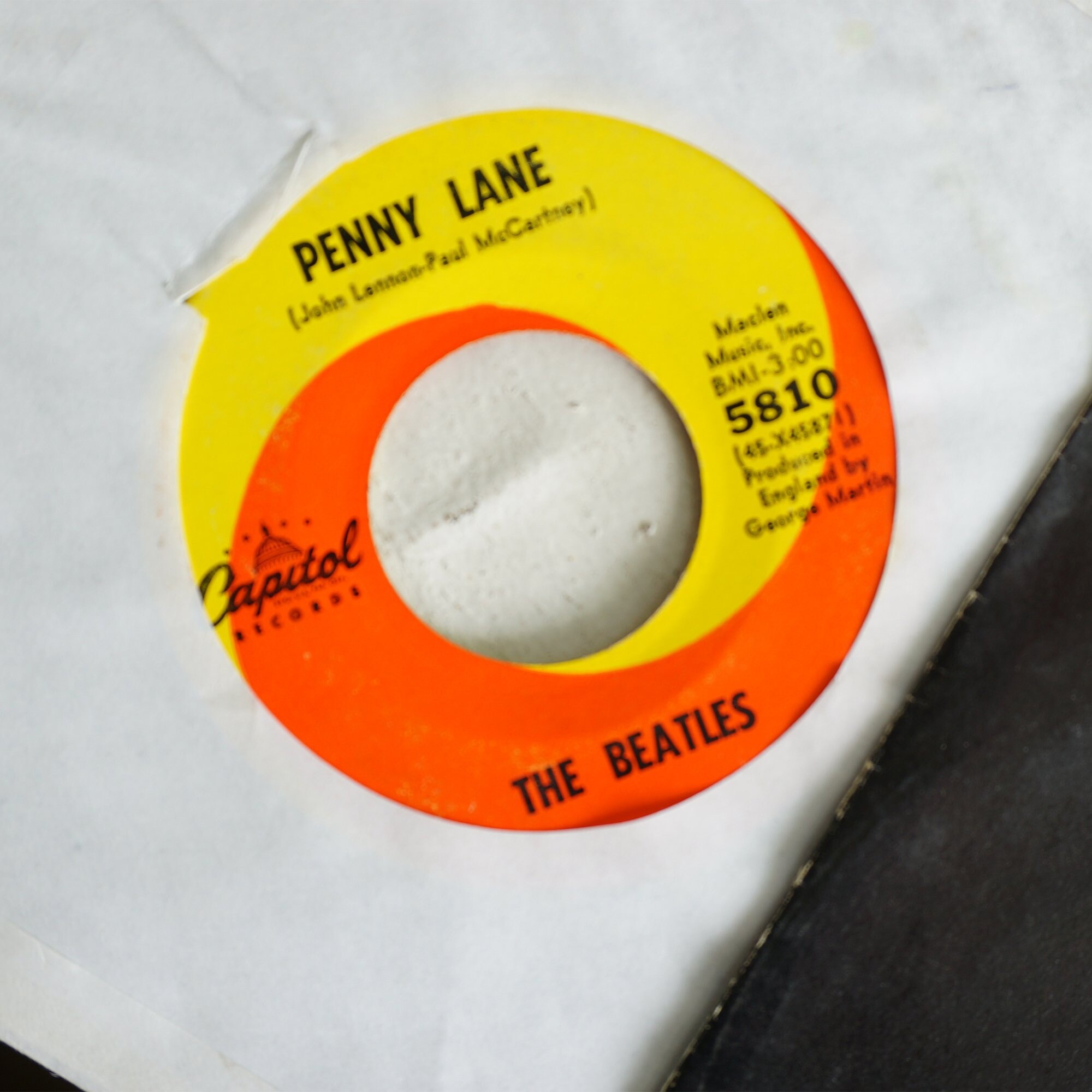 Vintage THE BEATLES 6 Records Collection, John Lennon-paul