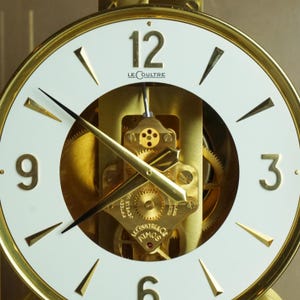 1970's Vintage Jaeger-Lecoultre & Cie ATMOS Metal Caliber 528-8 15 Swiss Clock image 10