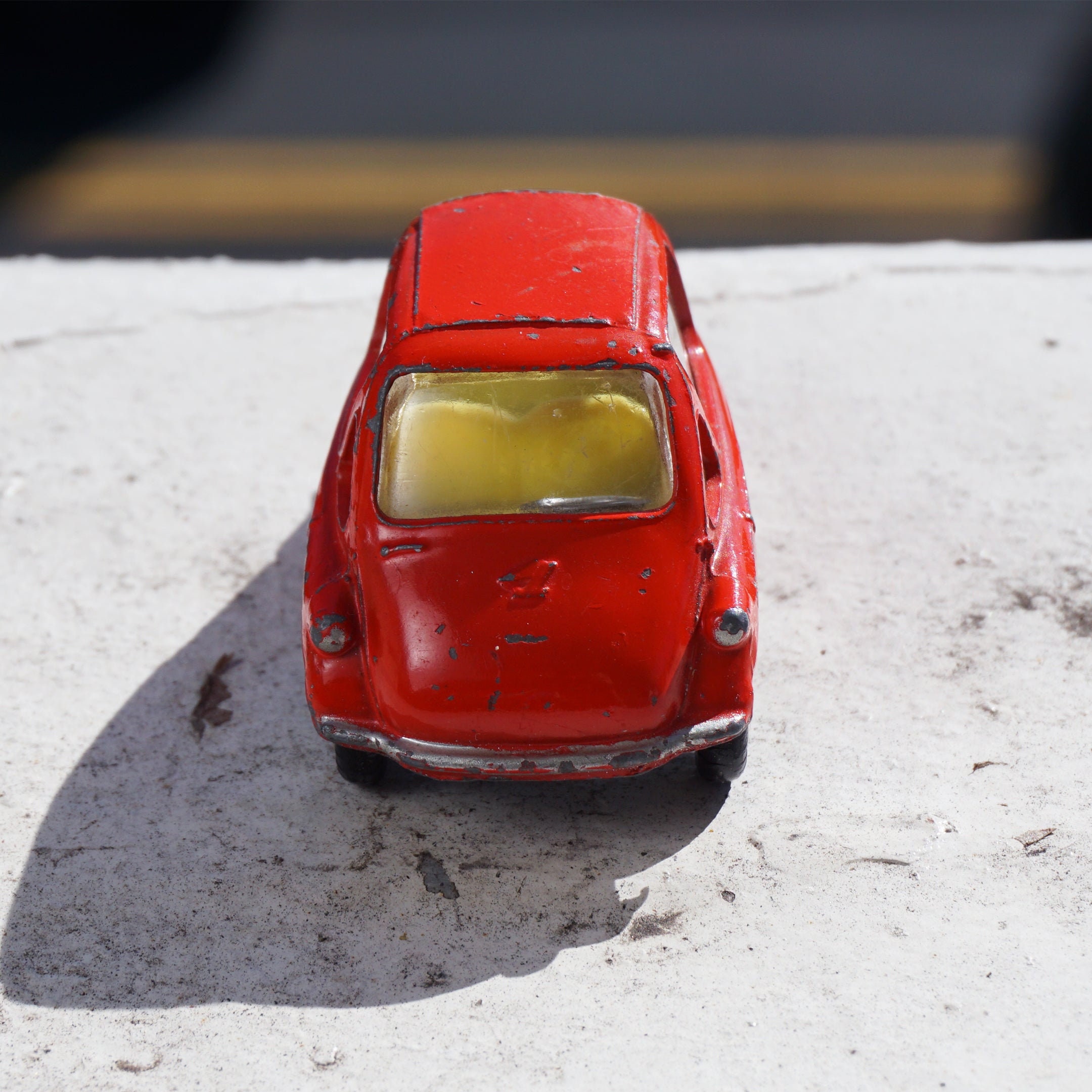 Vintage HEINKEL Corgi Toys No. 233 Red Economy Toy Car. Made in Gt