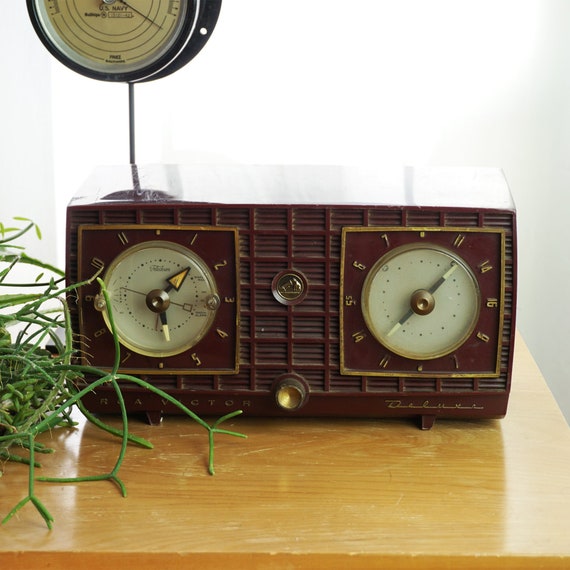 1950s Vintage RCA Victor Deluxe 7-C-9D-5 Clock Radio W/ Bluetooth. Made in  USA. - Etsy Canada