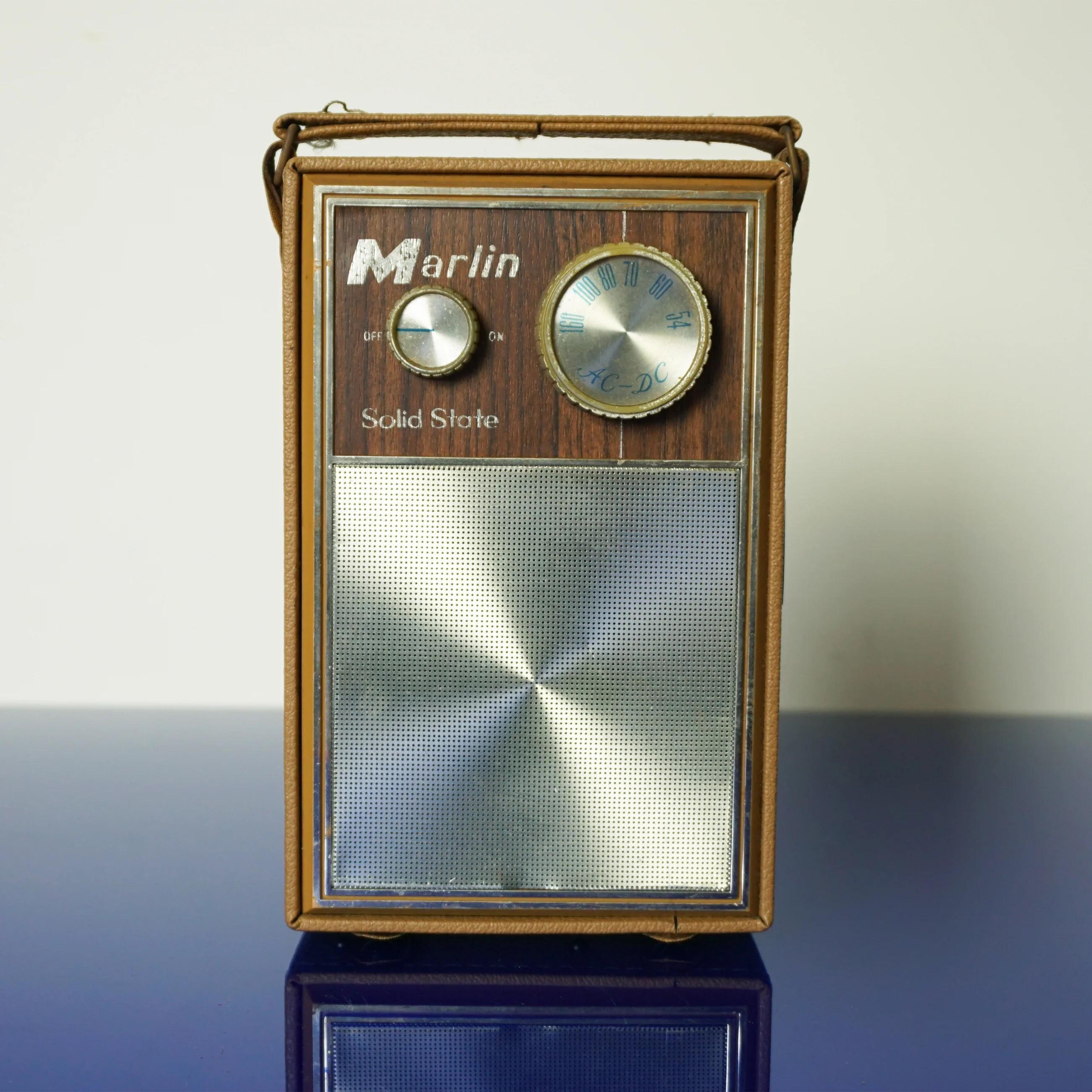 1960s Vintage MARLIN Solid State AC-120 Radio Speaker W/ Bluetooth
