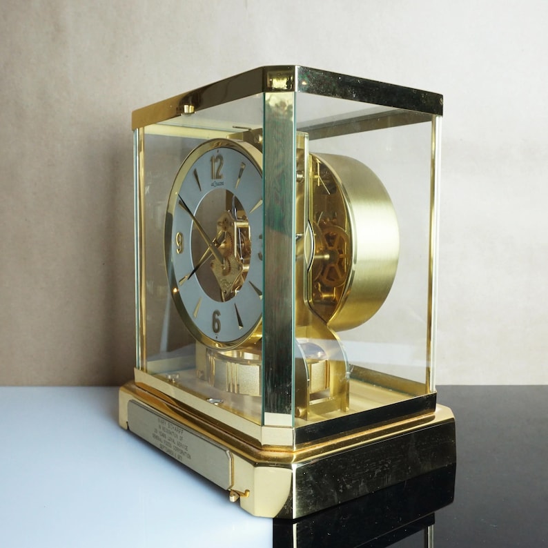 1970's Vintage Jaeger-Lecoultre & Cie ATMOS Metal Caliber 528-8 15 Swiss Clock image 2