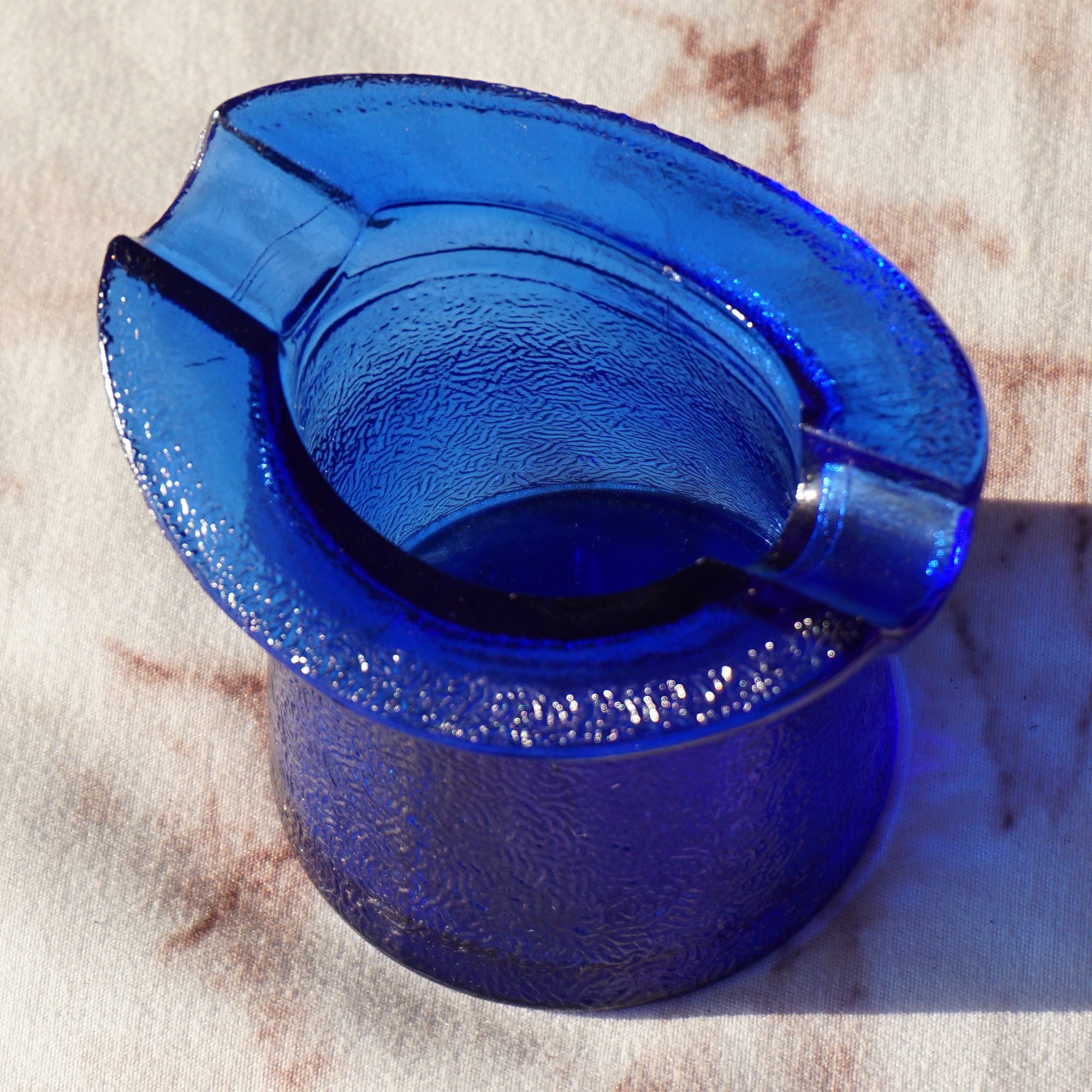 1950s Vintage LOWELL Cobalt Blue Glass Top Hat Astray. Ad for Hand Cream Deodorant Bluegem Cream. Piqua, Ohio, USA. - Etsy 1950s Vintage LOWELL Cobalt Blue Glass Top Hat Astray. Ad for Hand Cream Deodorant Bluegem Cream. Piqua, Ohio, USA. - Etsy