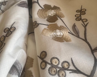 Designer Fabric Curtains, MTM Design, Pair, 48 inch wide x 86 inch drop