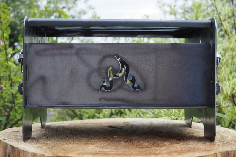 Folding Fire Pits Grill Etsy