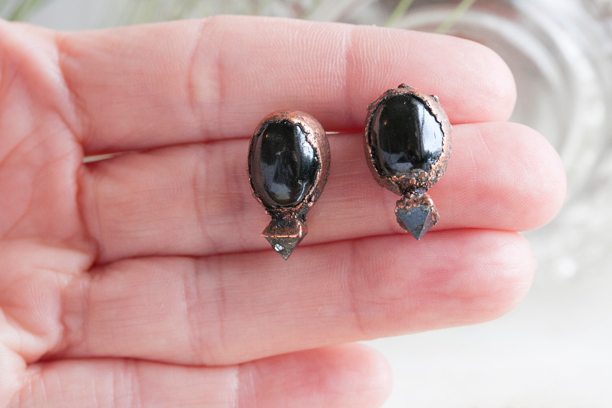 Black Onyx Earrings Raw Crystal Earrings Crystal Studs Boho Earrings Raw Stone Earrings Crystal Gemstone Hematite Earrings Black Onyx Earrings Raw Crystal Earrings Crystal Studs Boho Earrings Raw Stone Earrings Crystal Gemstone Hematite Earrings