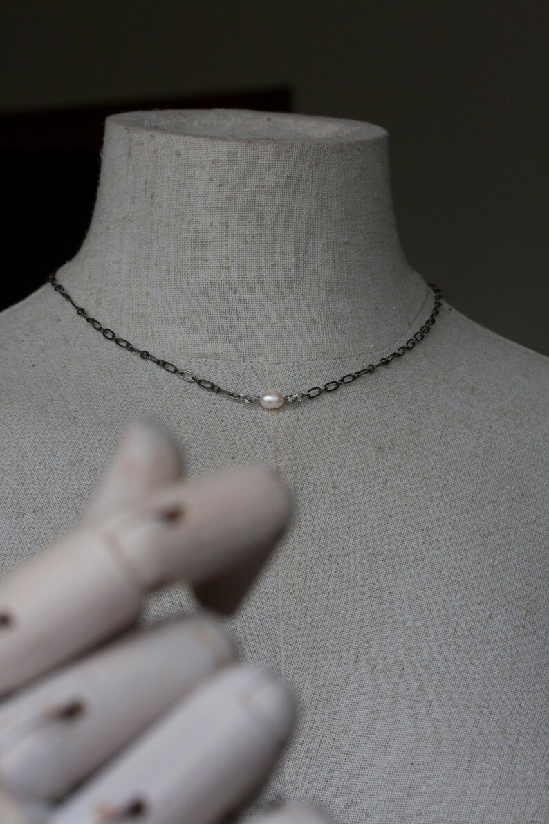 Simple Necklace June birthstone necklace daily wear Pearl necklace simple pendant simple jewelry pearl dainty necklace,Pearl Necklace