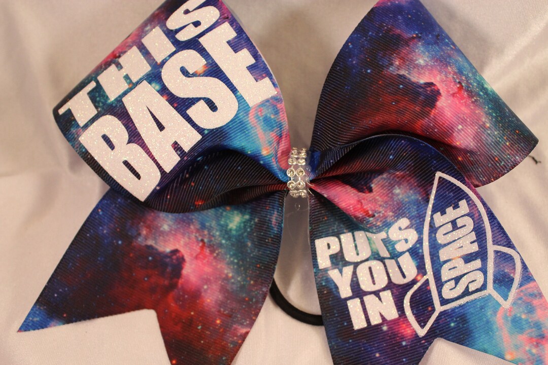 Base Cheer Bow THIS Base Puts You in SPACE Galaxy Hair Bow ...