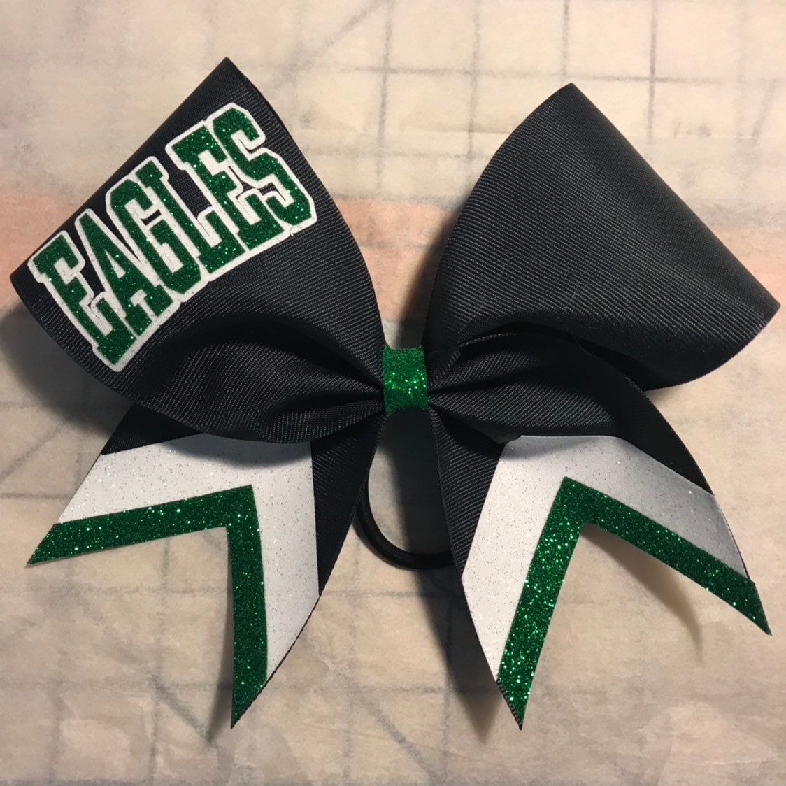 Cheer Bow Clipart Green